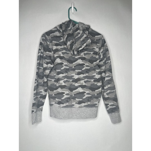 Amazon Essentials Hoodie Gray Size XS Camp Camouflage Sweatshirt Women's - Picture 2 of 6